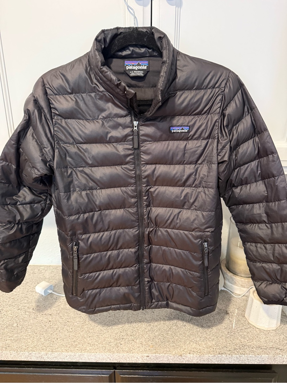 Patagonia kids Black Quilted Down Puffer Jacket